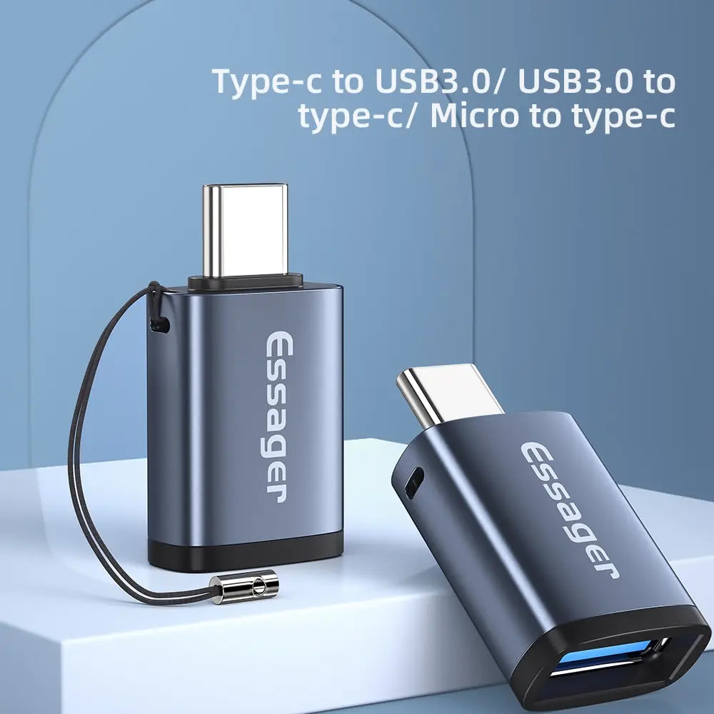 OTG Adapter Type C USB 3.0 Type C USB C Male to USB Female Converter for Macbook Xiaomi Samsung S20 USBC OTG Connector