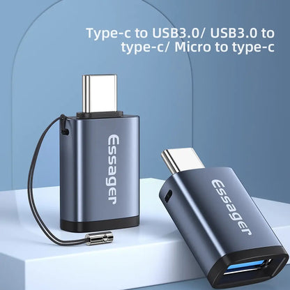 OTG Adapter Type C USB 3.0 Type C USB C Male to USB Female Converter for Macbook Xiaomi Samsung S20 USBC OTG Connector