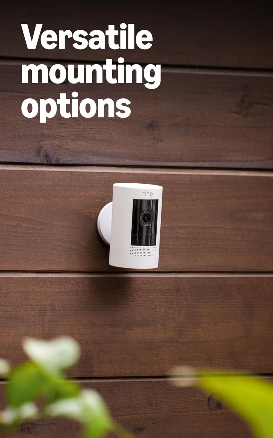 Outdoor Cam (Stick up Cam), Weather-Resistant Home or Business HD Security Camera, Live View, Color Night Vision, Two-Way Talk, Motion Alerts, Works with Alexa, White