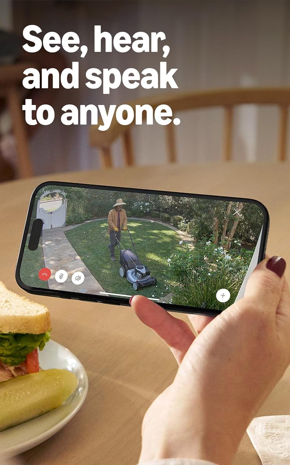 Outdoor Cam (Stick up Cam), Weather-Resistant Home or Business HD Security Camera, Live View, Color Night Vision, Two-Way Talk, Motion Alerts, Works with Alexa, White